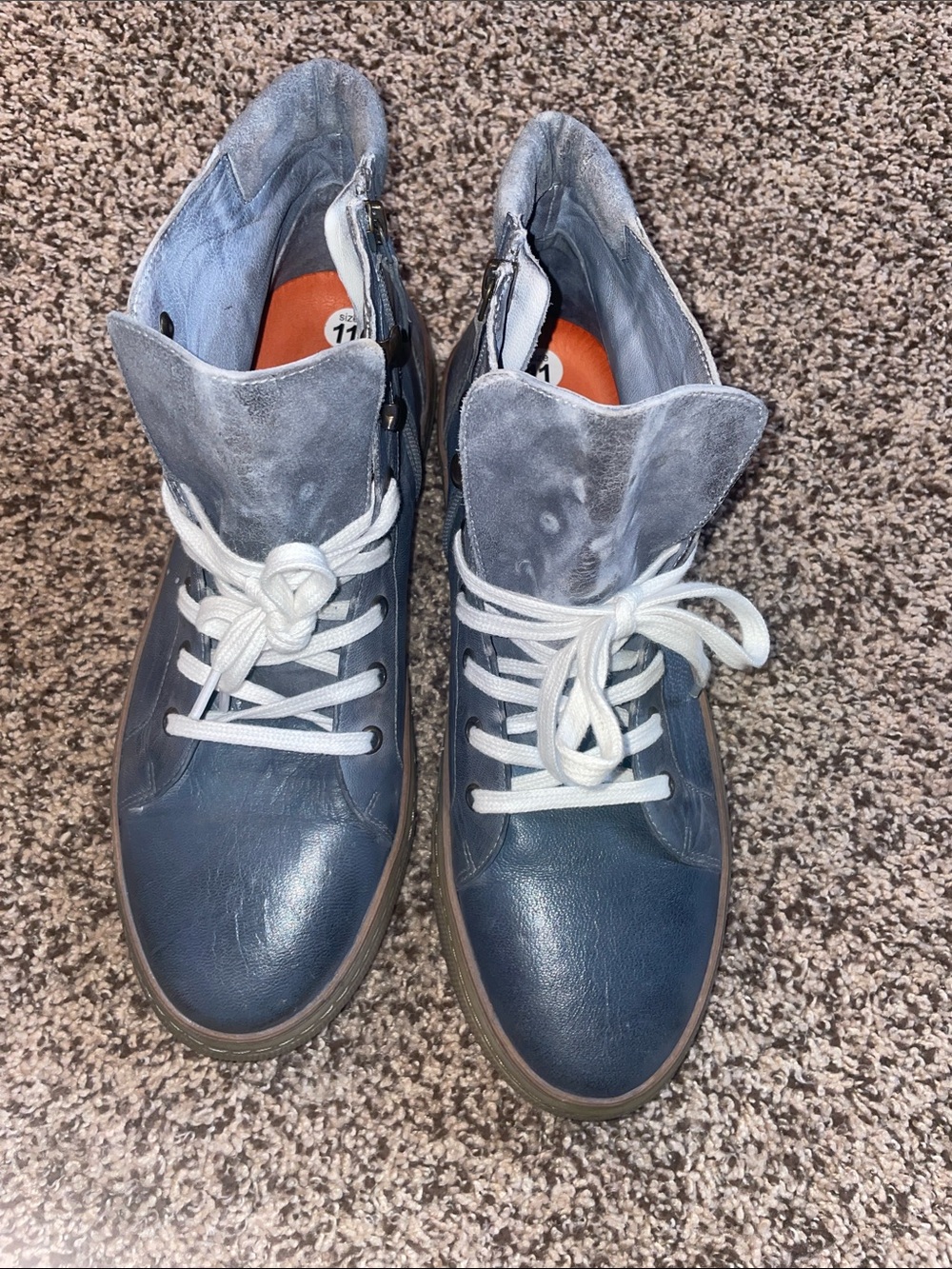 BED|STU Roan Leather Macc II 2 High Mid Top Sneaker Grey Sz 11. NWOT - Picture 5 of 16